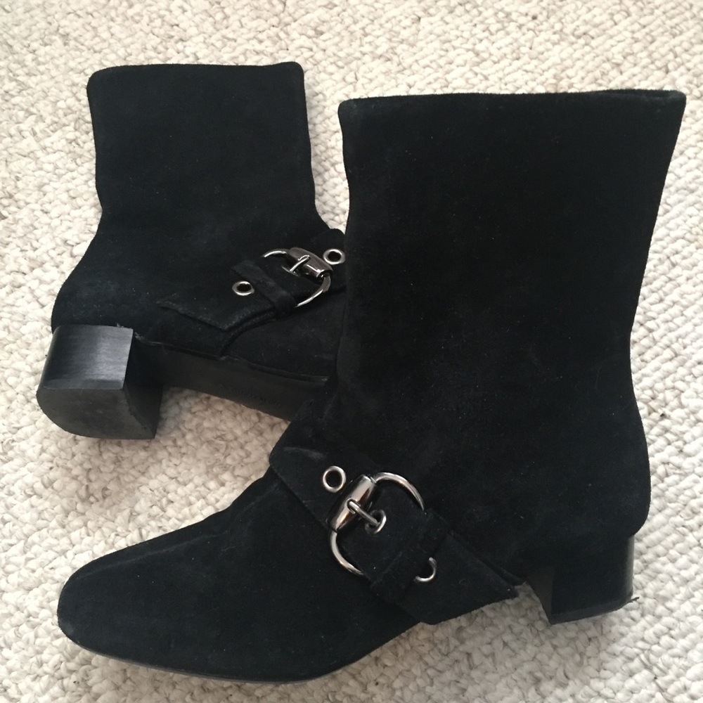 Aigner Suede Ankle Booties - Picture 2 of 6